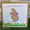 Order Crochet Bunny Card - Cream/Pink